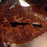 Rust at top of fender where it meets the firewall