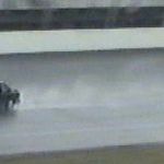 In the rain at Michigan Speedway