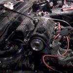 The new engine running for the first time