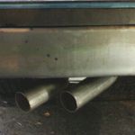 Twin SS 2.25″ tail pipes